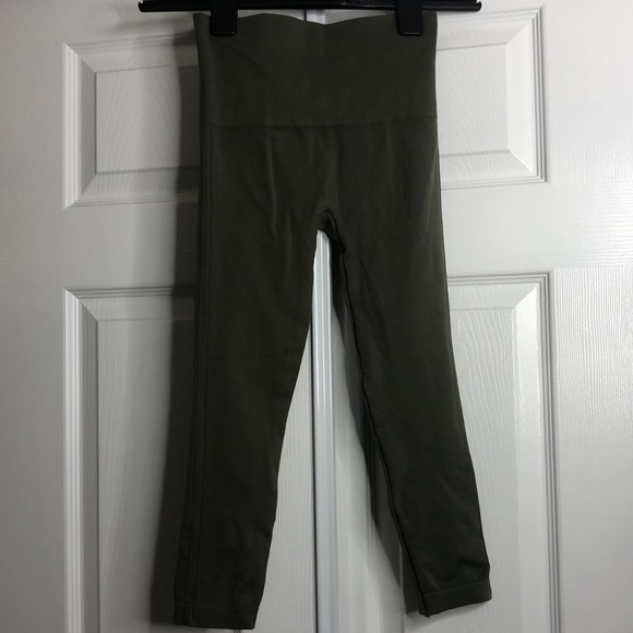 Spanx Leggings Olive Green Tight Leggings Control Top S - Picture 4 of 5